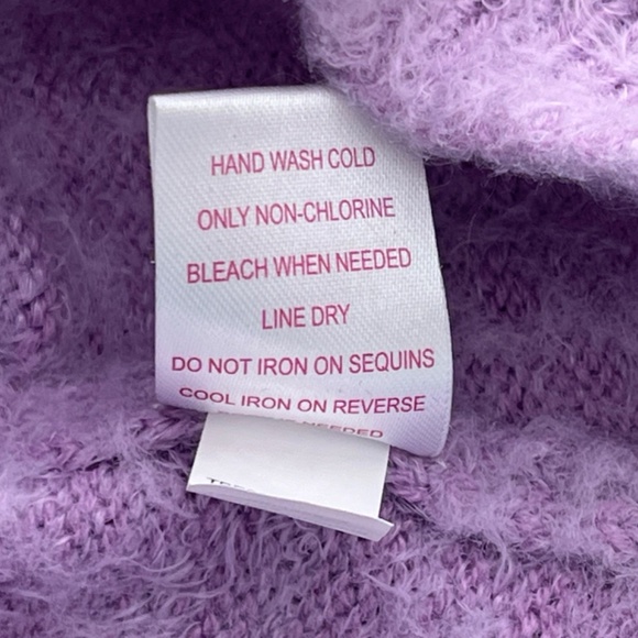 Toddler Girls Design History Sweaters, Fuzzy Purple Unicorn Size 4 - Picture 9 of 9